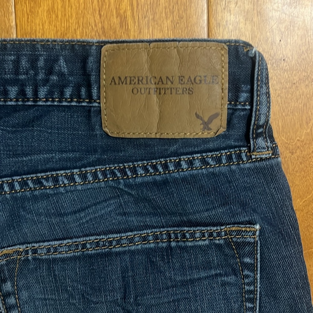 American Eagle Outfitters Y2K Men’s Blue Slim Straight Jeans Size 31 / 32 Casual - Picture 10 of 12